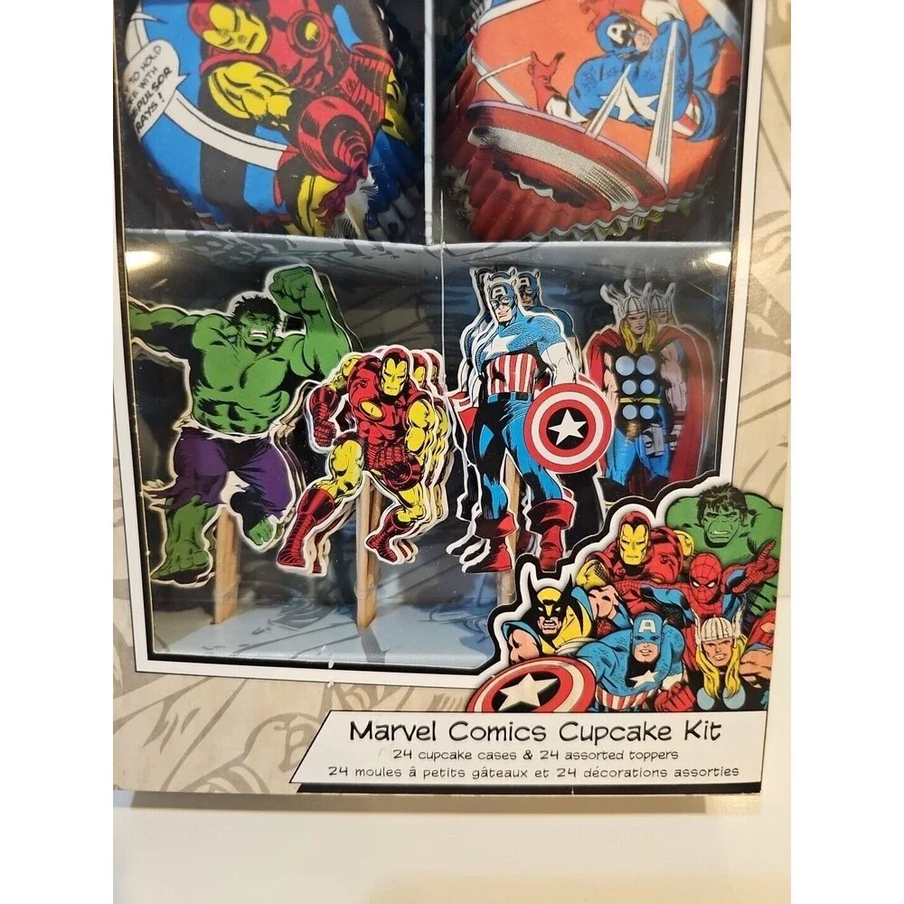 Marvel Comics Cupcake Kit Toppers New Sealed